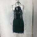 Strand sexy Frauen kausal ärmellose Kleiderpartykleid